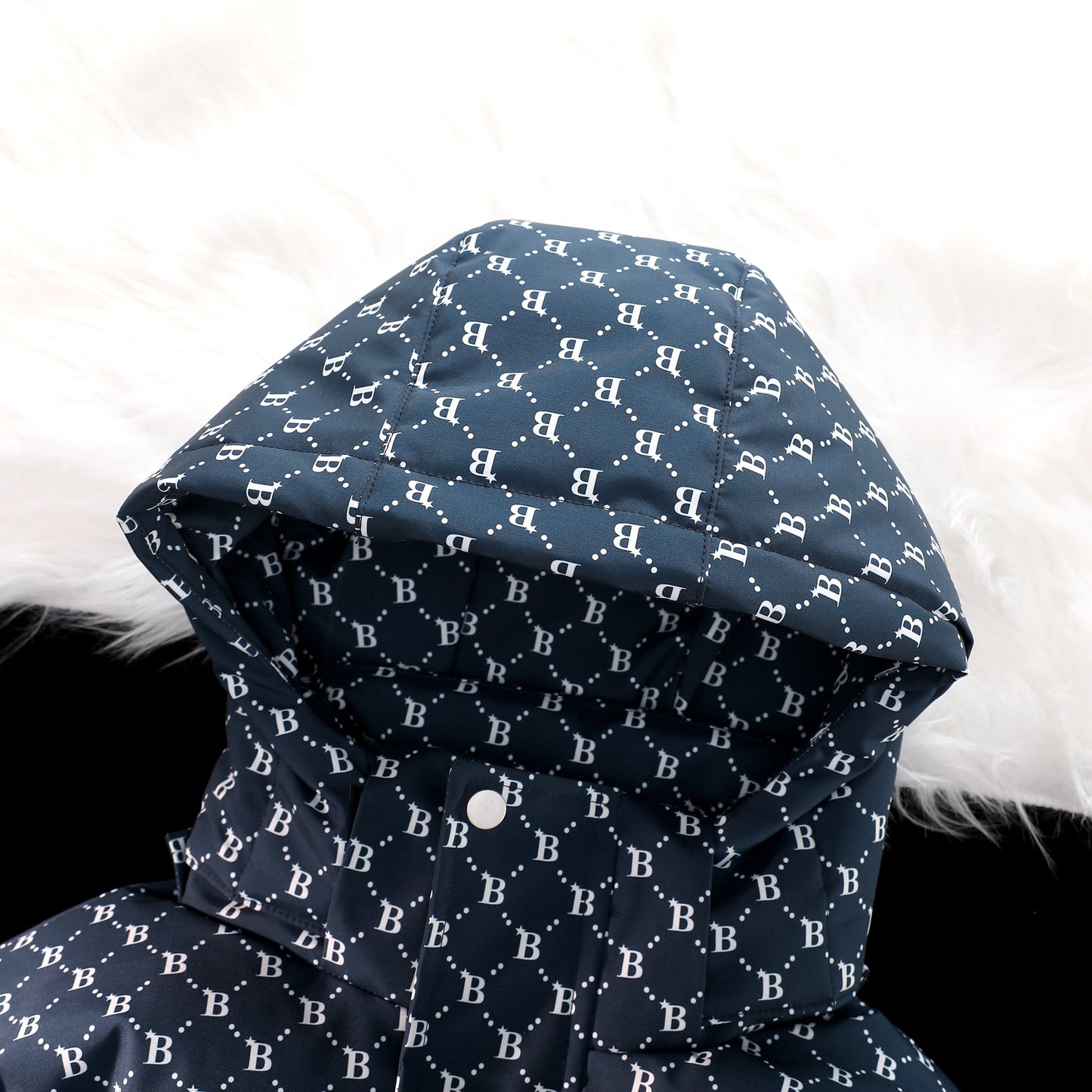 MLB LX05 Monogram Down Jacket - Imperial Navy - Sneakernational