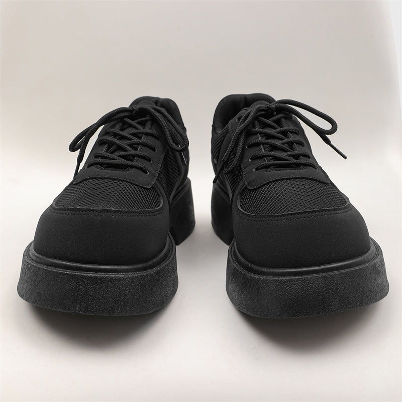 MLB LTHR-20 Chunky Platform Mesh-Detail Boots - Sneakernational