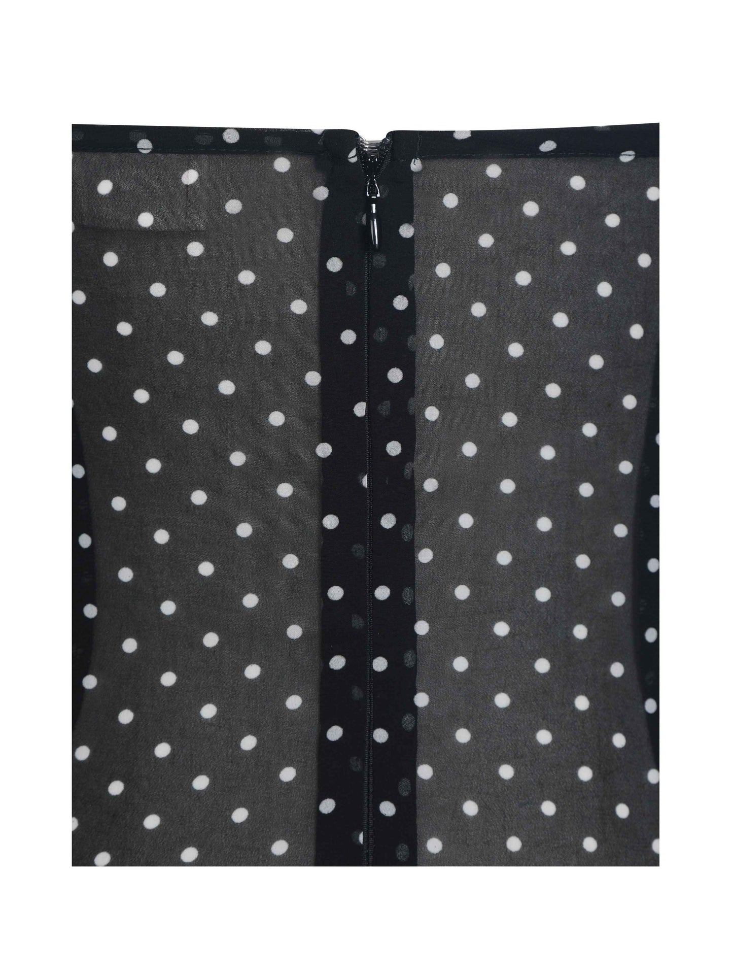Yadira Black Base Polka Dot Chiffon Maxi Dress