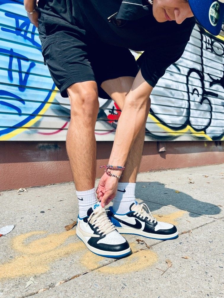 Custom Air Jordan 1 Low Fragment x T-Scott - DM7866-140 - Sneakernational