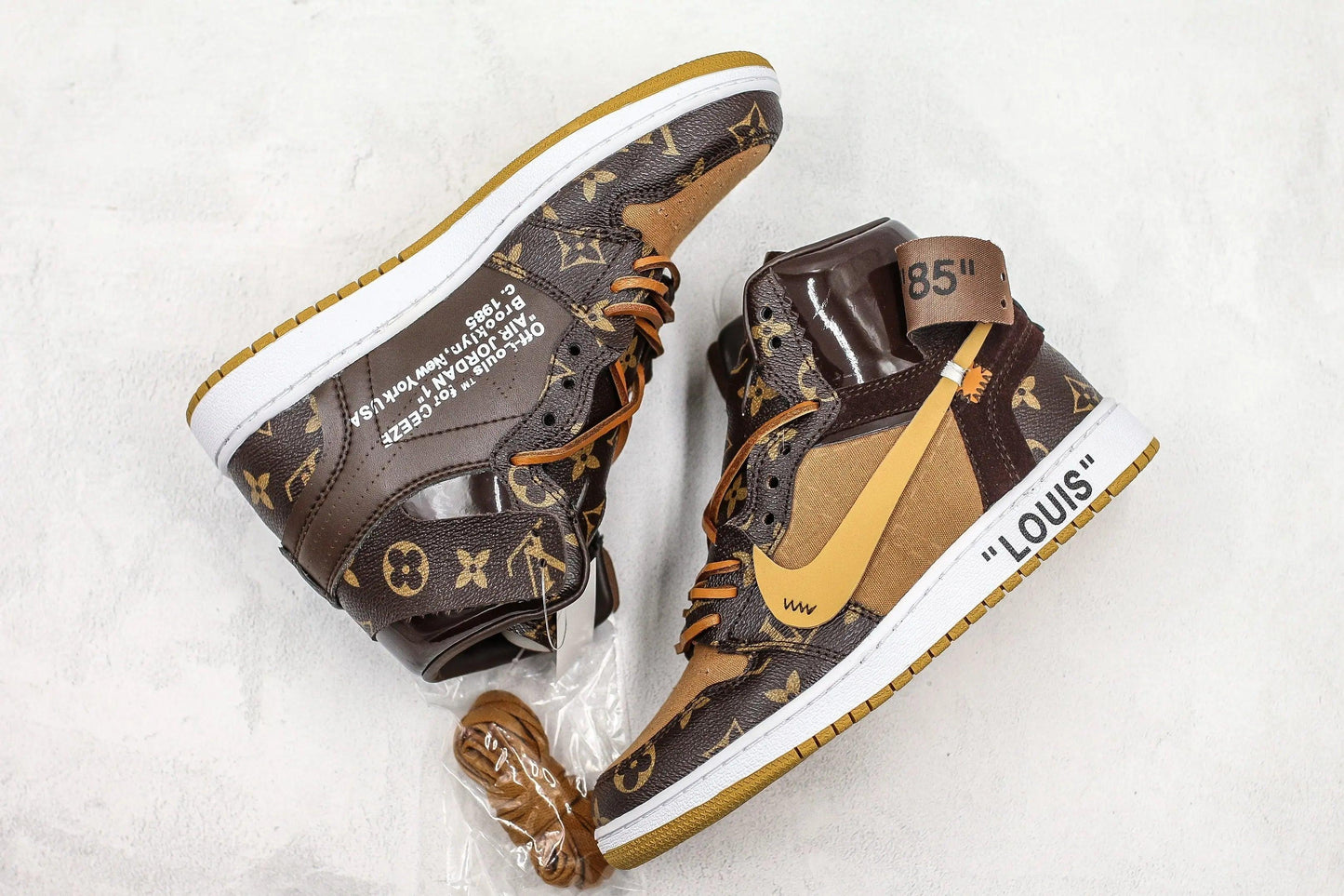 Custom Air Jordan 1 LV High Q ( Customs And Box ), Jordan 1 Sneakers Active A11 - Sneakernational