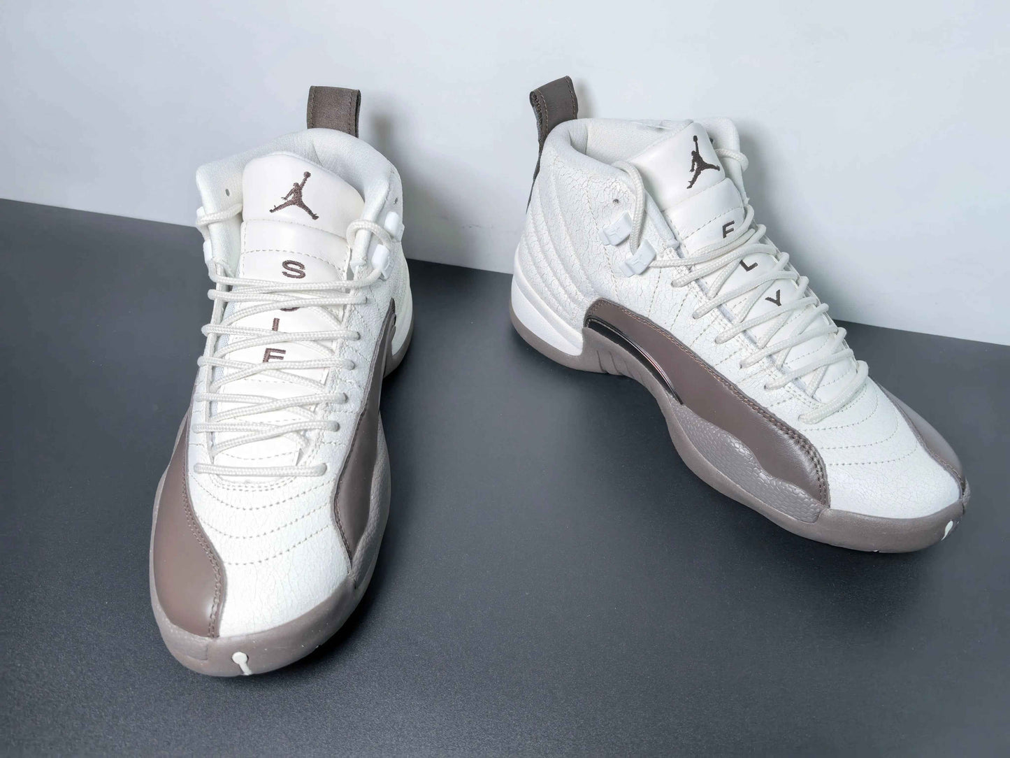 Custom Air Jordan 12 Sole Fly Cafe FZ5026-100