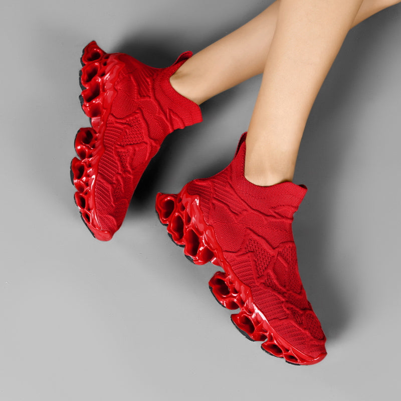 FURY 'Lord' X9X Sneakers - Fiery Red - Sneakernational