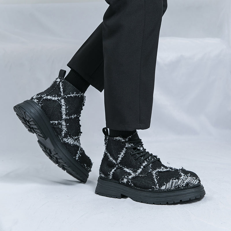 MLB LTHR-05 Textured High-Top Boots - Sneakernational