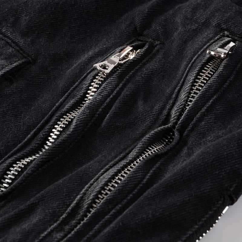 Multi Zippers And Buckles Jacket
