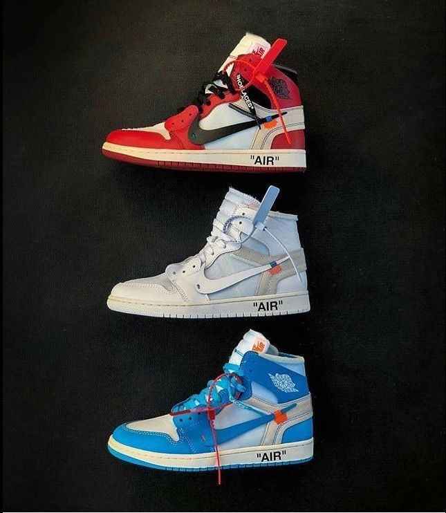 Custom Air Jordan 1 OFF-White Chicago Sneakers