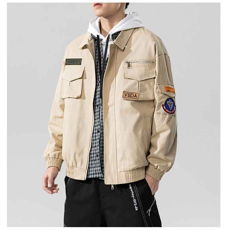 Double Welt Pocket Zipper Style Jacket