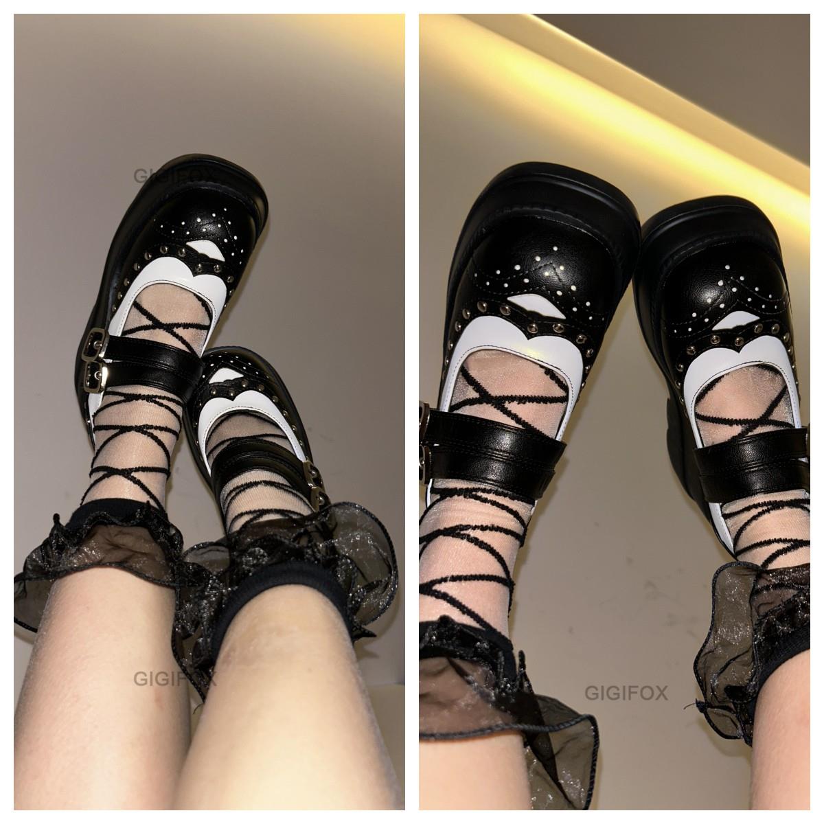 MERLE Chunky Heel Oxford Shoes - Sneakernational