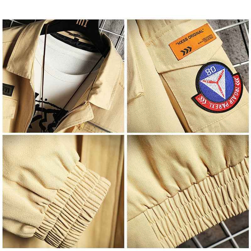 Double Welt Pocket Zipper Style Jacket