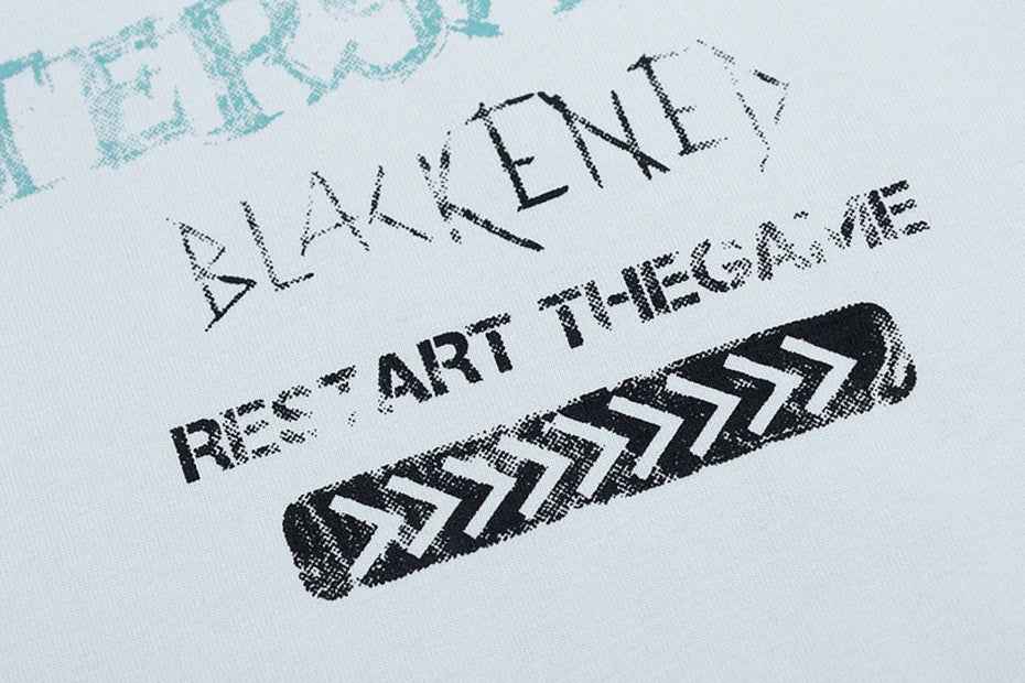 Blackened Restart The Game Oversized T-Shirt