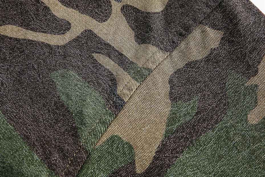 Side Slit Green Camo T-Shirt