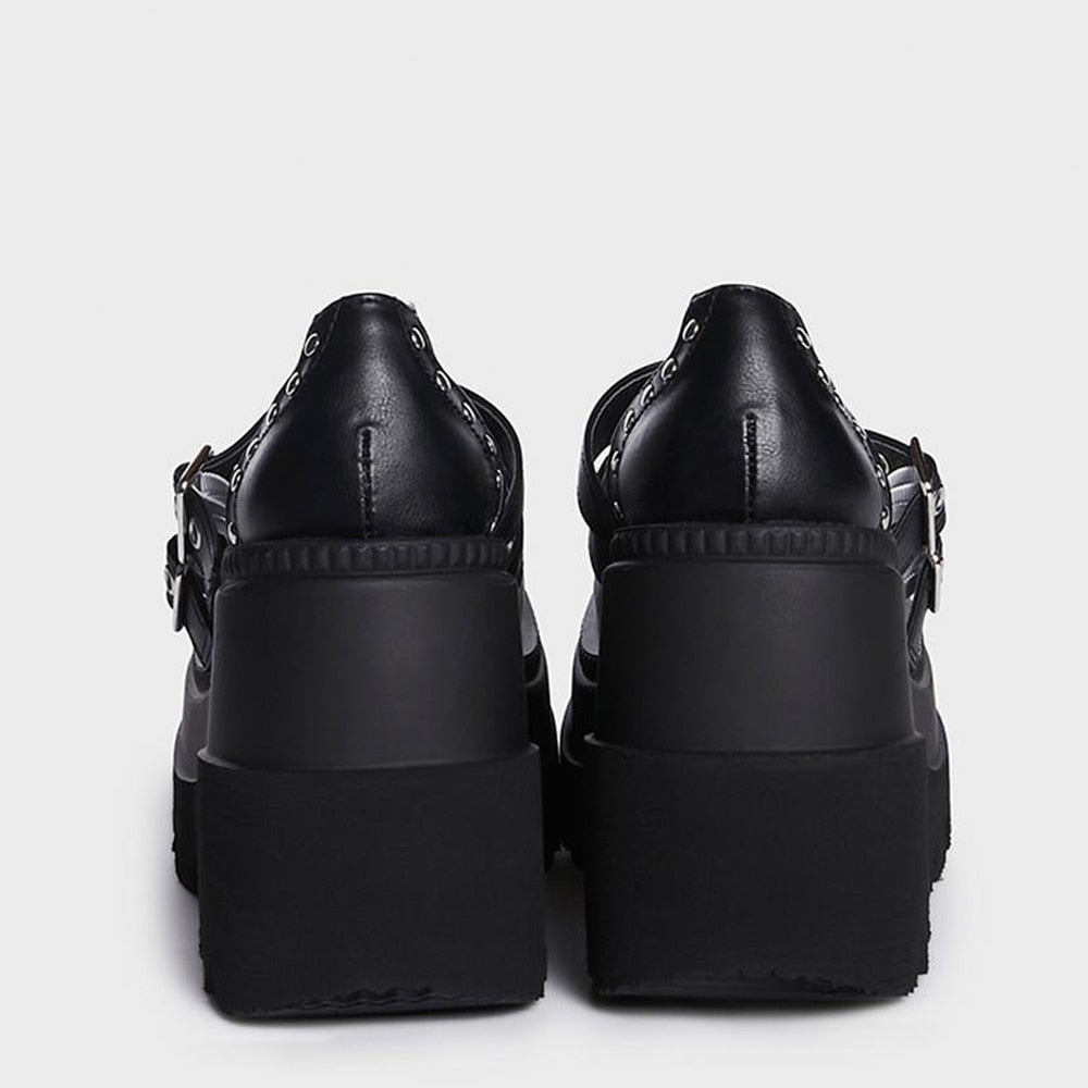 MERLE Chunky Heel Oxford Shoes - Sneakernational
