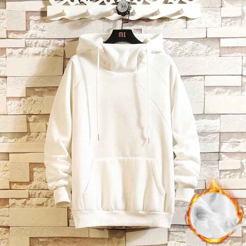 Plain Rivet Pullover Hoodie