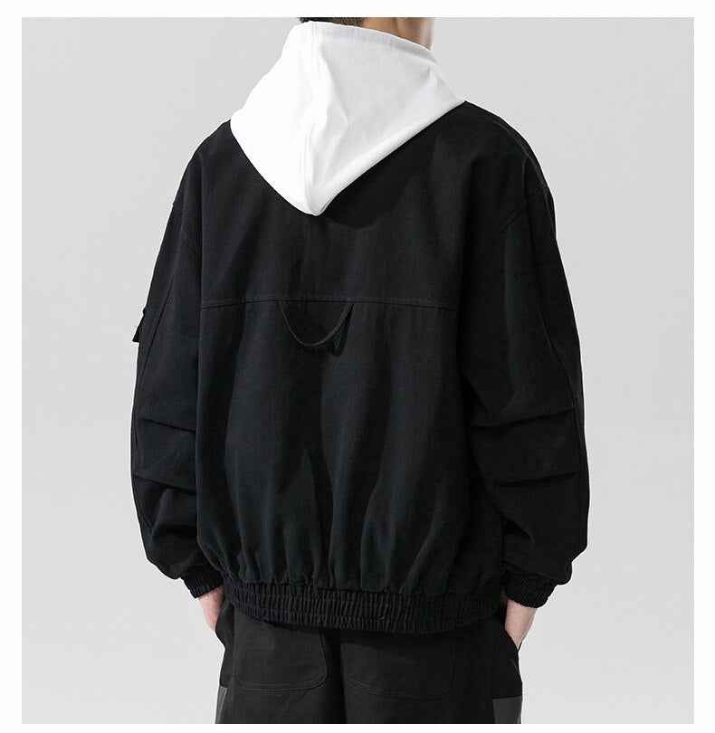 Double Welt Pocket Zipper Style Jacket