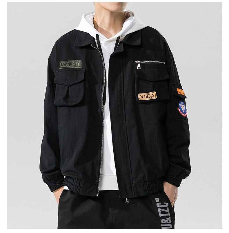 Double Welt Pocket Zipper Style Jacket