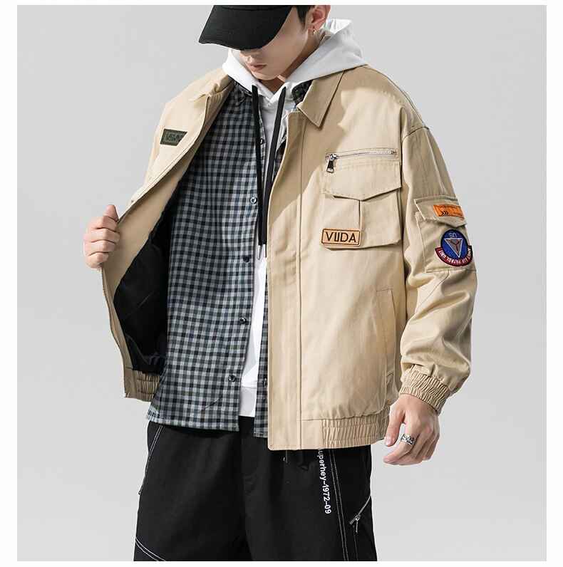 Double Welt Pocket Zipper Style Jacket