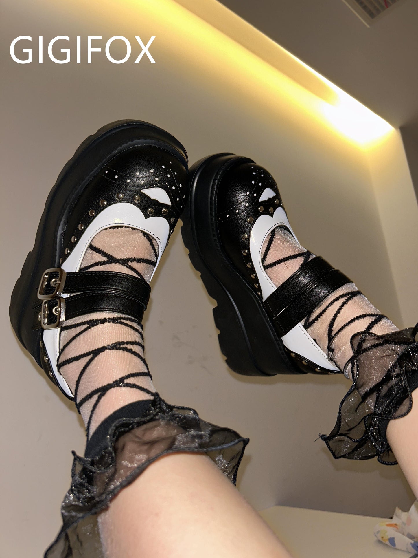 MERLE Chunky Heel Oxford Shoes - Sneakernational
