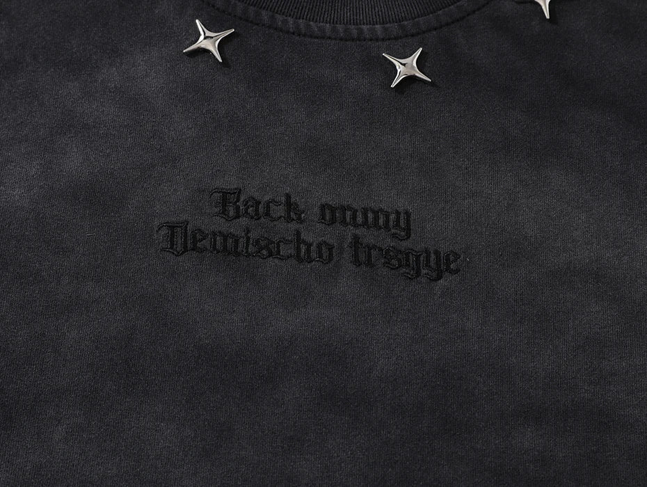 Tie-Die Metal Star Ripped T-Shirt - Sneakernational