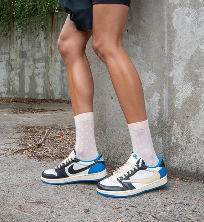 Custom Air Jordan 1 Low Fragment x T-Scott - DM7866-140