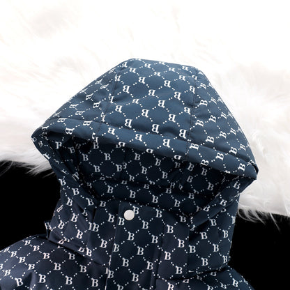 MLB LX05 Monogram Down Jacket - Imperial Navy - Sneakernational