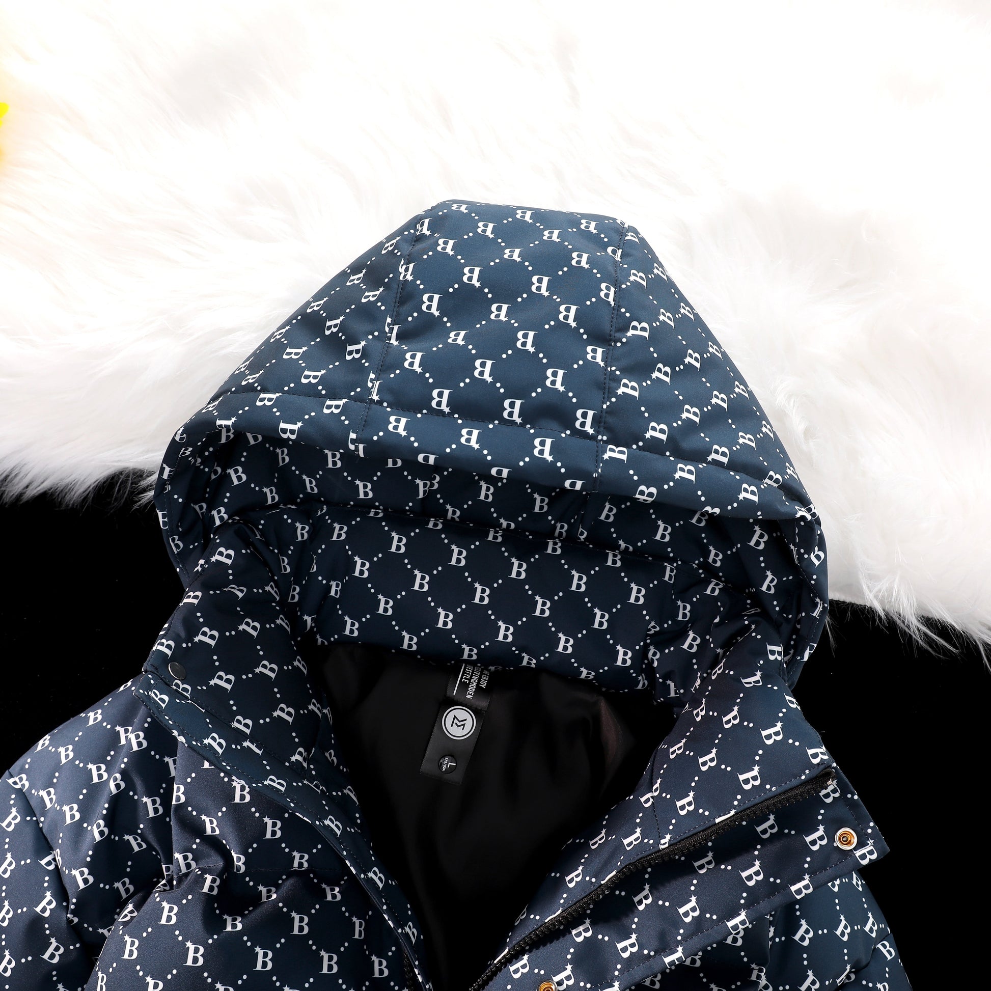 MLB LX05 Monogram Down Jacket - Imperial Navy - Sneakernational