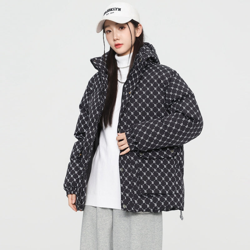 MLB LX05 Monogram Down Jacket - Prestige Black - Sneakernational