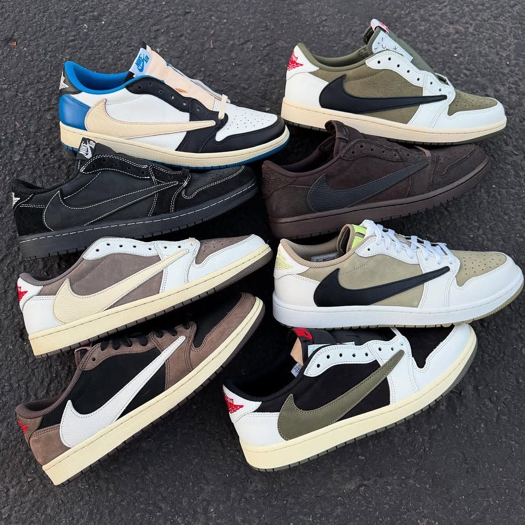 Custom Travis Scott x Fragment x Air Jordan 1 Low DZ4137 106 - Exclusive Travis Scott Air Jordan 1 Low Release - Sneakernational