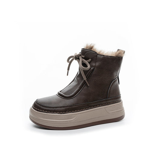 Athena Luxe Leather Winter Boots - Sneakernational