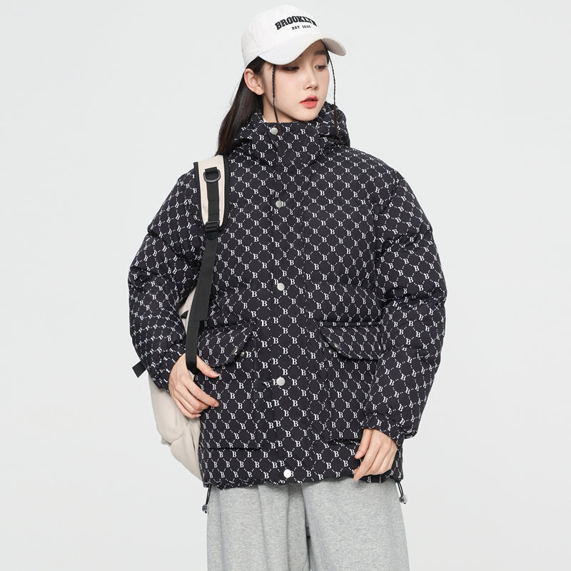 MLB LX05 Monogram Down Jacket - Prestige Black - Sneakernational