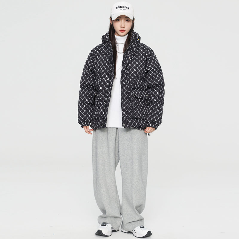MLB LX05 Monogram Down Jacket - Prestige Black - Sneakernational