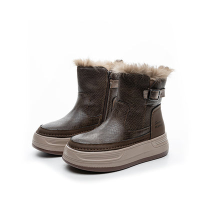Selene Fur-Lined Ankle Boots - Sneakernational