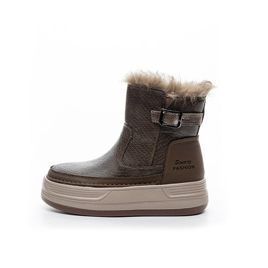 Selene Fur-Lined Ankle Boots - Sneakernational