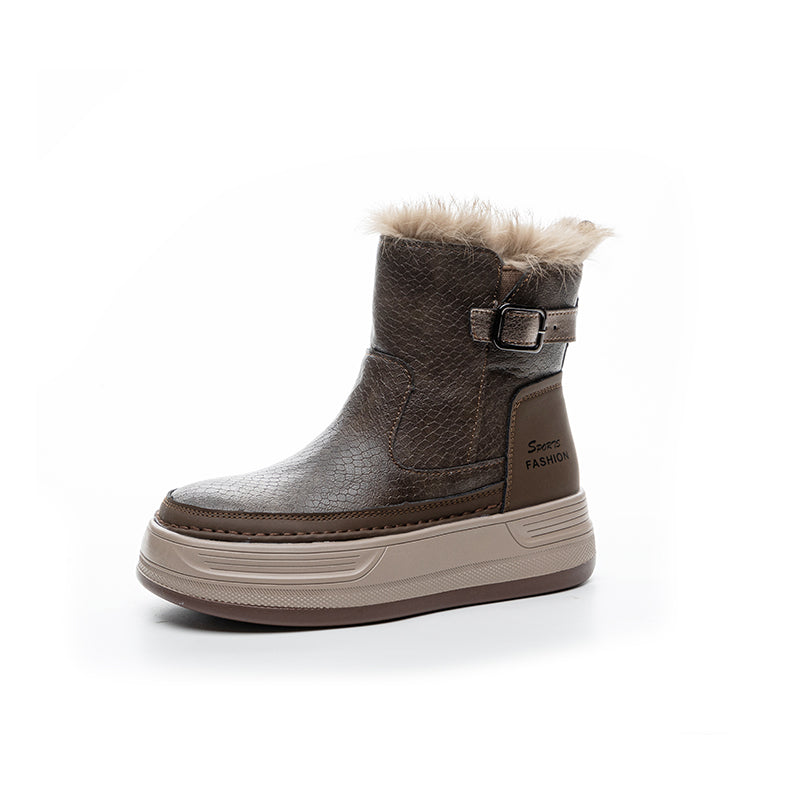 Selene Fur-Lined Ankle Boots - Sneakernational