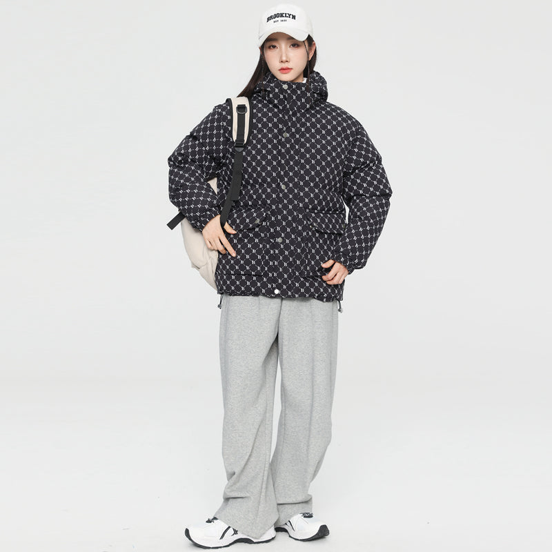 MLB LX05 Monogram Down Jacket - Prestige Black - Sneakernational