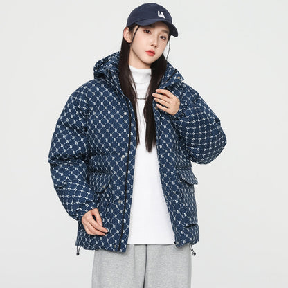 MLB LX05 Monogram Down Jacket - Imperial Navy - Sneakernational