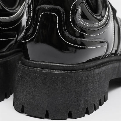 MLB LTHR-17 Reflective Chunky Boots - Sneakernational