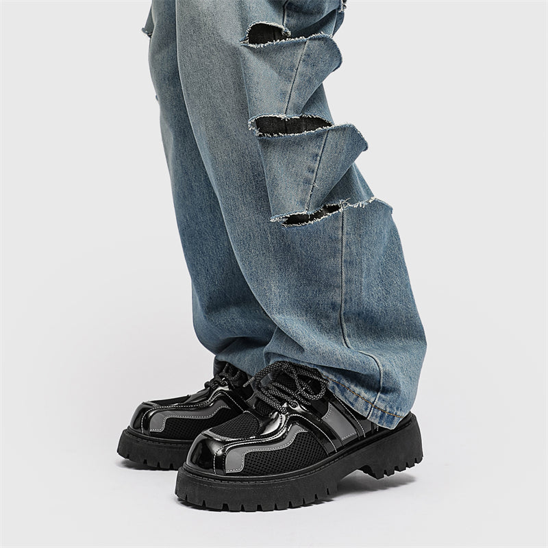 MLB LTHR-17 Reflective Chunky Boots - Sneakernational