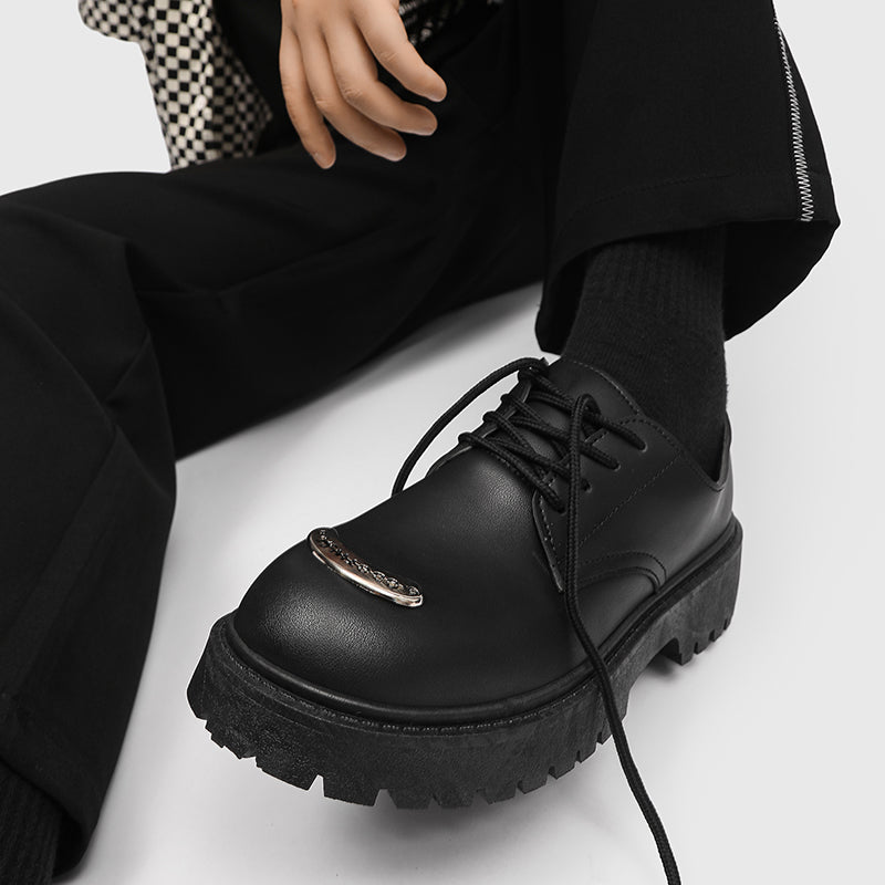 MLB LTHR-18 Metal-Plated Combat Boots - Sneakernational