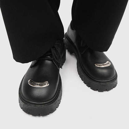 MLB LTHR-18 Metal-Plated Combat Boots - Sneakernational