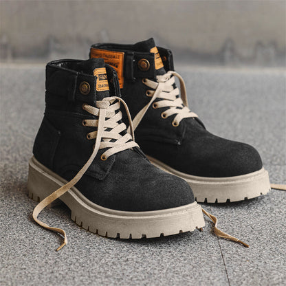 MLB LTHR-13 Denim Lace-Up Boots - Sneakernational