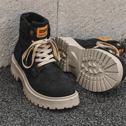 MLB LTHR-13 Denim Lace-Up Boots - Sneakernational