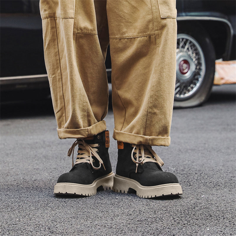 MLB LTHR-13 Denim Lace-Up Boots - Sneakernational