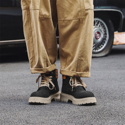 MLB LTHR-13 Denim Lace-Up Boots - Sneakernational