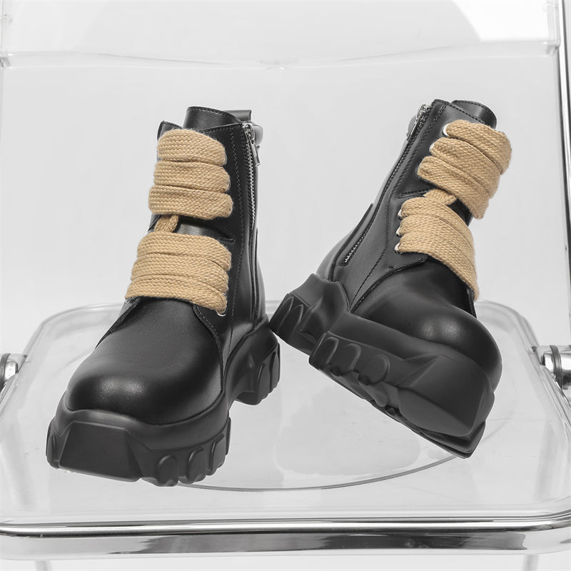 MLB LTHR-02 High-Top Combat Boots - Sneakernational