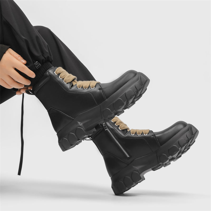 MLB LTHR-02 High-Top Combat Boots - Sneakernational