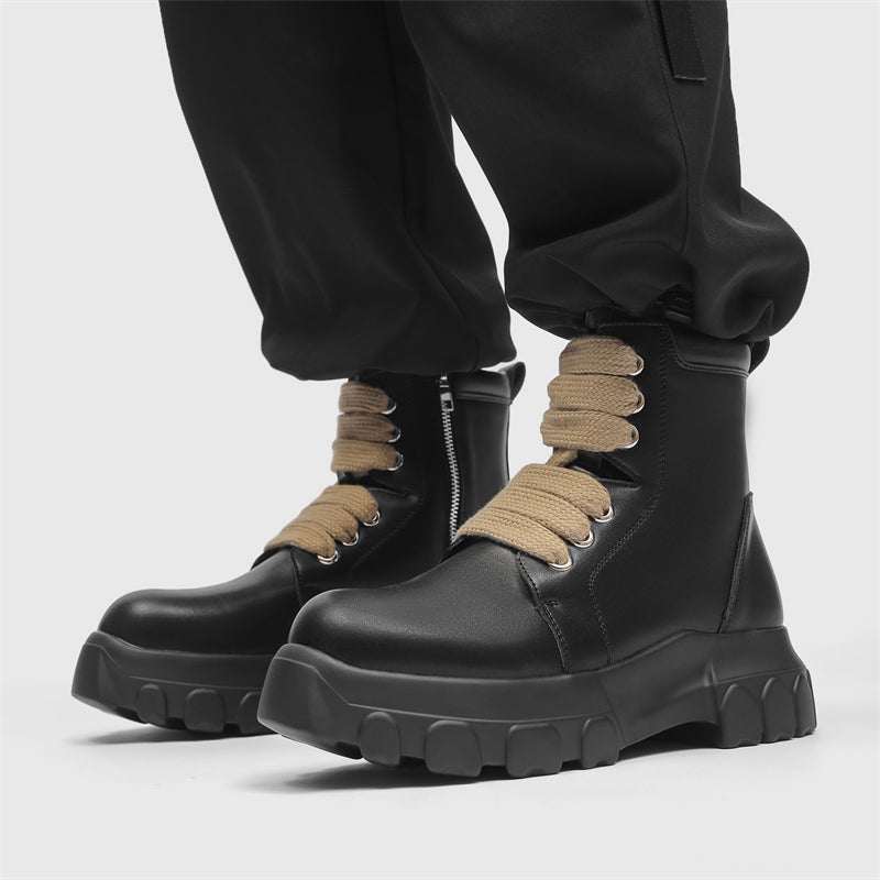 MLB LTHR-02 High-Top Combat Boots - Sneakernational
