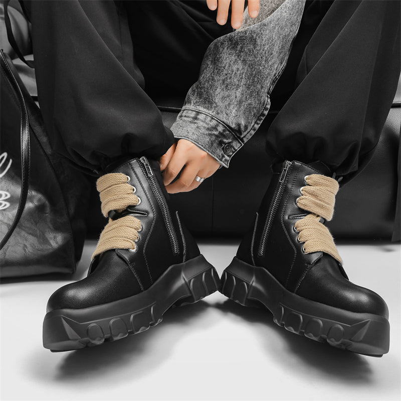 MLB LTHR-02 High-Top Combat Boots - Sneakernational