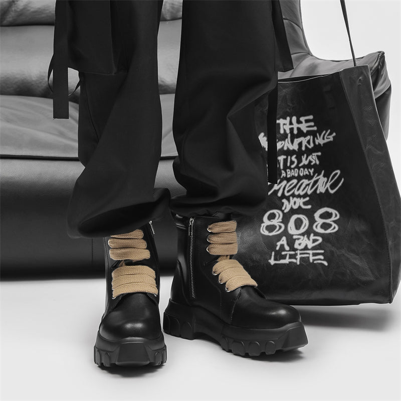MLB LTHR-02 High-Top Combat Boots - Sneakernational