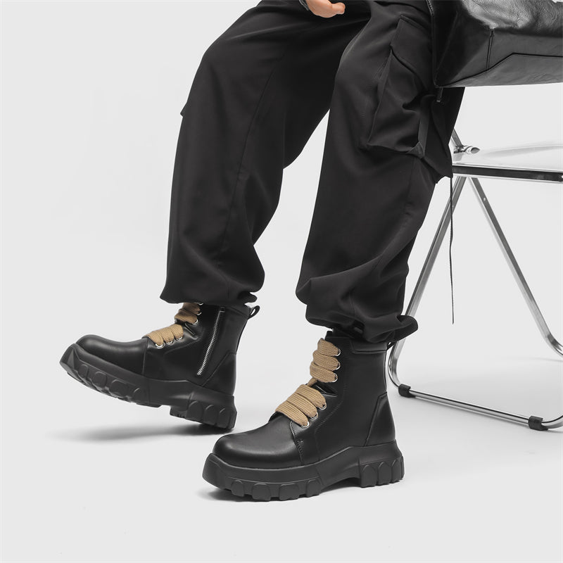 MLB LTHR-02 High-Top Combat Boots - Sneakernational