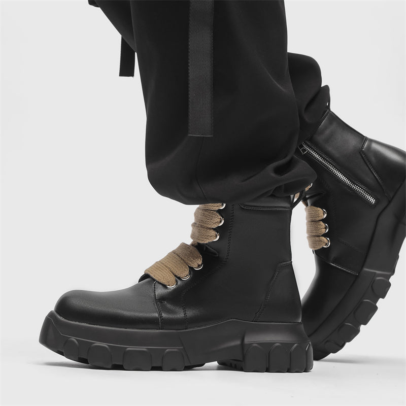 MLB LTHR-02 High-Top Combat Boots - Sneakernational
